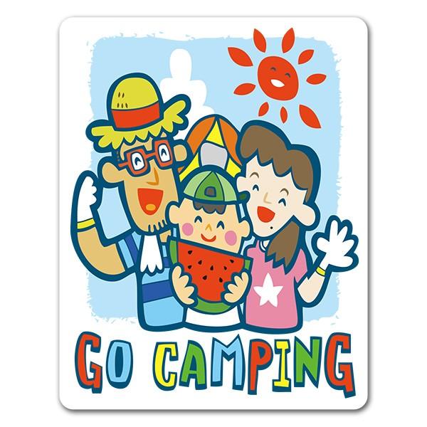 車ステッカー キャンプ 家族パパとママと男の子 Go Camping キャンプへ行こう アウトドア レジャー 車マグネットステッカー ゆうパケット対応210円 A マグネットパークyahoo 店 通販 Yahoo ショッピング