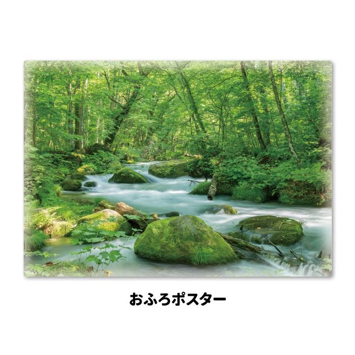 お風呂ポスター 奥入瀬渓流 マグネットシート製 宅配便限定