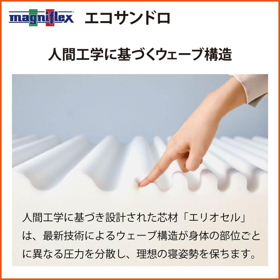 マットレス セミダブル 高反発 マニフレックス エコサンドロ_9