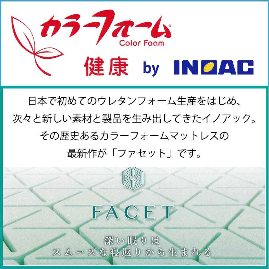 マットレス シングル 三つ折り イノアック カラーフォームシリーズ