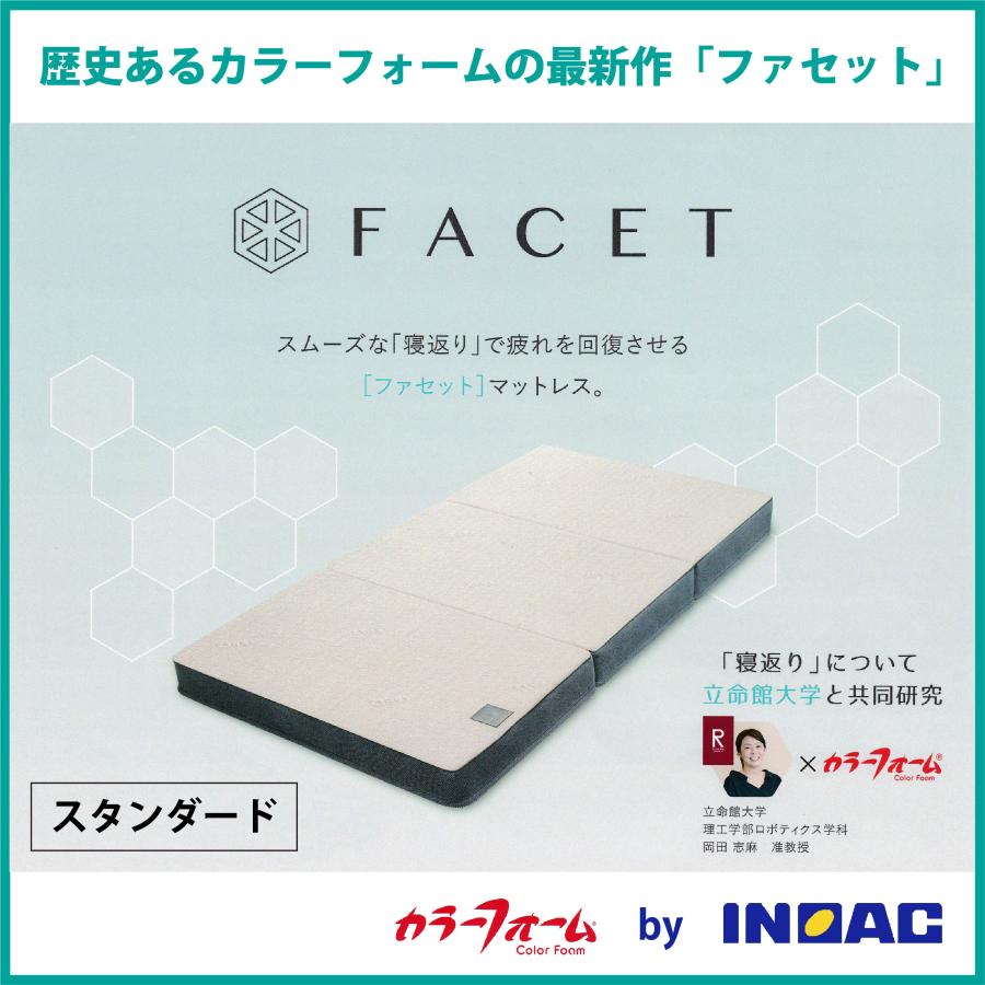 マットレス セミダブル 三つ折り イノアック カラーフォームシリーズ