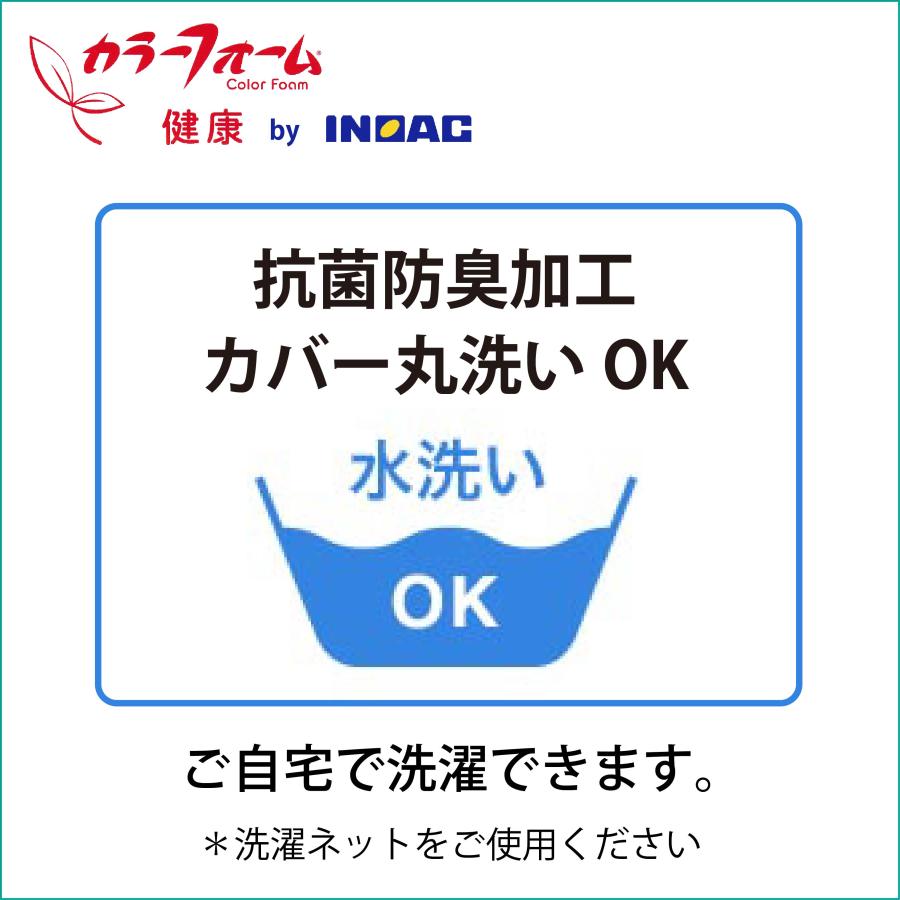 マットレス セミダブル 三つ折り 軽量 イノアック カラーフォームシリーズ ファセットライト 腰 肩を優しく支えて寝返りしやすい｜magni｜17