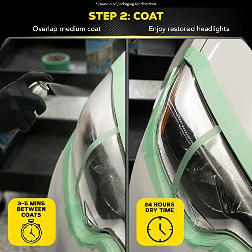 Meguiar's 2ステップヘッドライト修復キット ヘッドライトクリーナーは透明な車のプラスチックを修復 再酸化から保護 ヘッドライトコーティングと｜mago8go8｜04