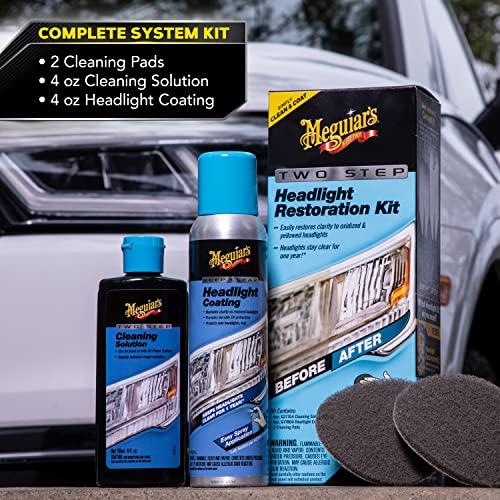 Meguiar's 2ステップヘッドライト修復キット ヘッドライトクリーナーは透明な車のプラスチックを修復 再酸化から保護 ヘッドライトコーティングと｜mago8go8｜05