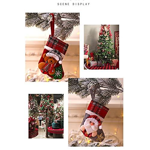 クリスマス 靴下 クリスマスぬいぐるみの装飾品 かわいい クリスマスツリーの装飾 おもちゃ 4点入り サンタ人形 クリスマス 子供ギフト クリスマス｜mago8go8｜02