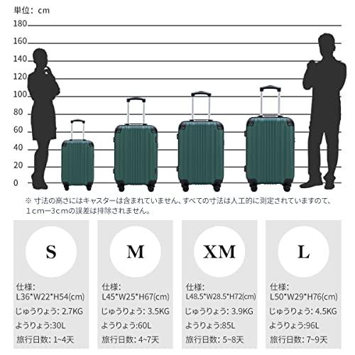 [Bargiotti] ABSスーツケース　キャリーバッグ　キャリーケース　大容量　超軽量　TSAロック　ダブルキャスター　静音　旅行　ビジネス　 (｜mago8go8｜05