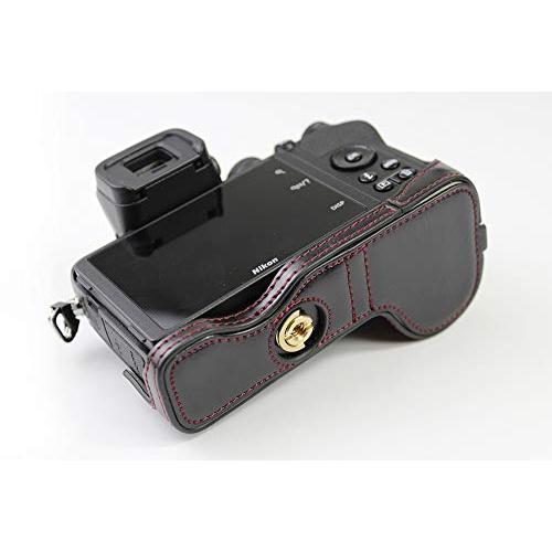 Koowl 対応 Nikon ニコン Z30 Z50 カメラバッグ カメラケース 、Koowl手作りトップクラスのPUレザーカメラハーフケース、Nik｜mago8go8｜08