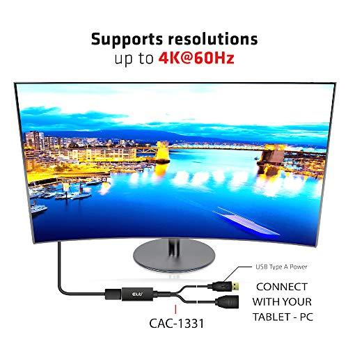 Club3D HDMI Male オス to DisplayPort 1.2 Female メス アクティブ アダプタ USB給電付き 4K@60Hz｜mago8go8｜07