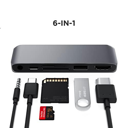 Satechi USB-C モバイル Pro SD ハブ 6-in-1 USB-C PD充電, 4K HDMI, USB 3.0, Micro/SDカ｜mago8go8｜03