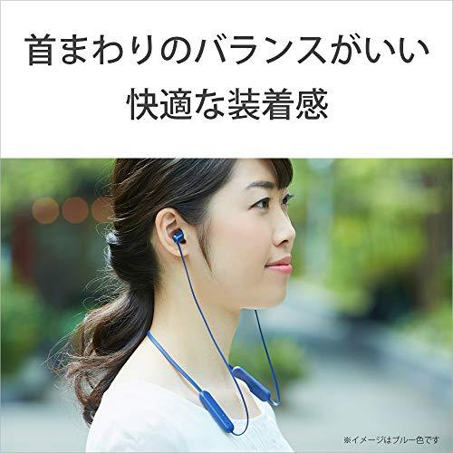 ソニー ワイヤレスイヤホン WI-C310 : Bluetooth対応/最大15時間連続再生/マイク付き フラットケーブル採用 2019年モデル ブル｜mago8go8｜06