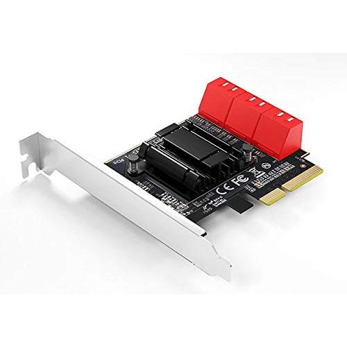 AREA SATA3×6ポート 増設 PCI Express×4ボード 増設ボード 拡張ボード 大型ヒートシンク搭載 ブートドライブ対応 ロープロファ｜mago8go8｜05