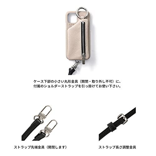 ajew(エジュー) スマホケース cadenas zipphone case shoulder (iPhone13pro, チェスナット)｜mago8go8｜04