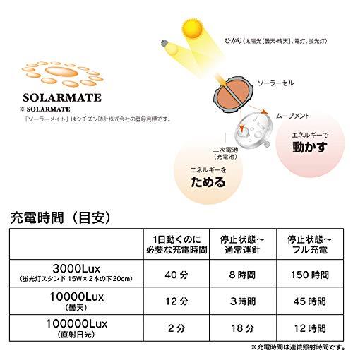 [シチズン Q&Q] 腕時計 アナログ ソーラー 防水 日付 メタルバンド 蛇腹 白 文字盤 H060-214 メンズ シルバー｜mago8go8｜04