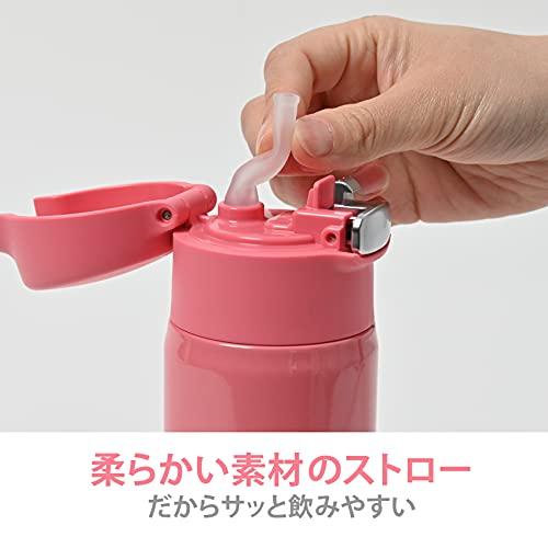 ピーコック 水筒 マグ ボトル ピンク 保温 保冷 0.4L ステンレス ボトル ストロータイプ APA-40 P｜mago8go8｜03