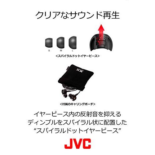 JVC カナル型イヤホン XXシリーズ ハイレゾ対応 重低音 ブラック HA-FX99X-B｜mago8go8｜06