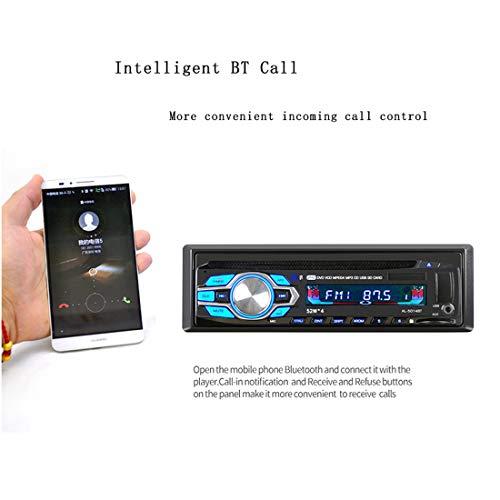 Autoradio 12VカーラジオBluetooth 1 dinカーステレオCD DVDプレーヤー電話AUX-IN MP3 FM/USB/ラジオリモ｜mago8go8｜05