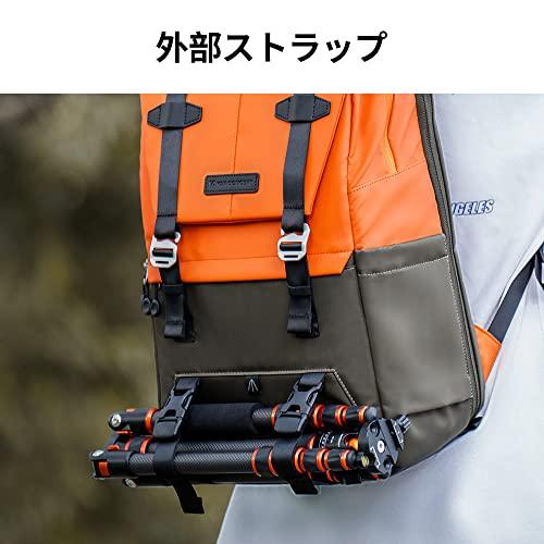 新型】K＆F Concept カメラバッグ おしゃれ 防水 カメラリュック 15.6