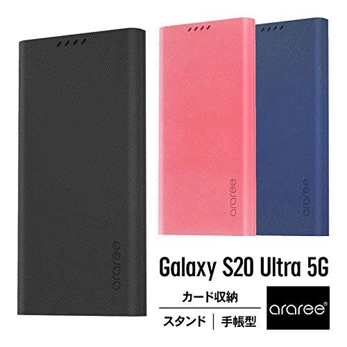 【araree】 Galaxy S20 Ultra 5G 対応 ケース 手帳型 薄型 スリム 手帳 レザー カバー サイド マグネット 式 カード 収｜mago8go8｜02