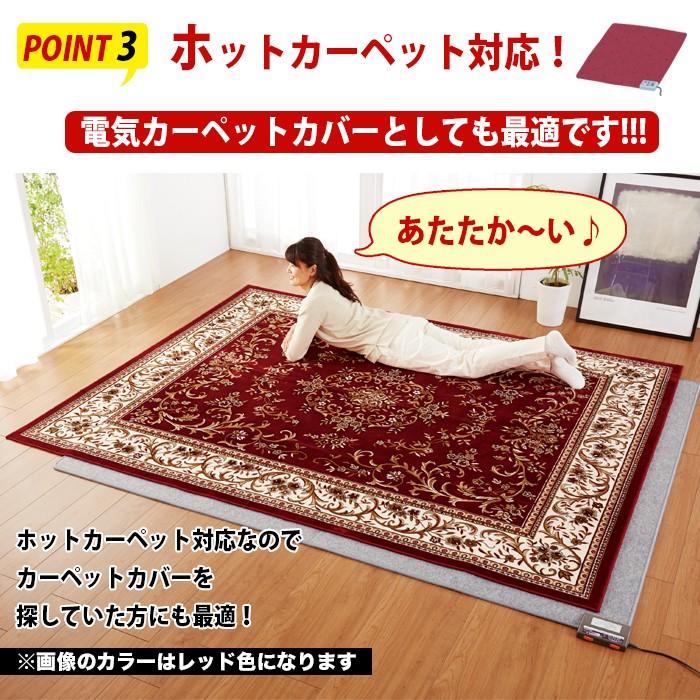 ラグ 洗える ラグマット 濃紺 ネイビー 3畳用 200×250cm マット