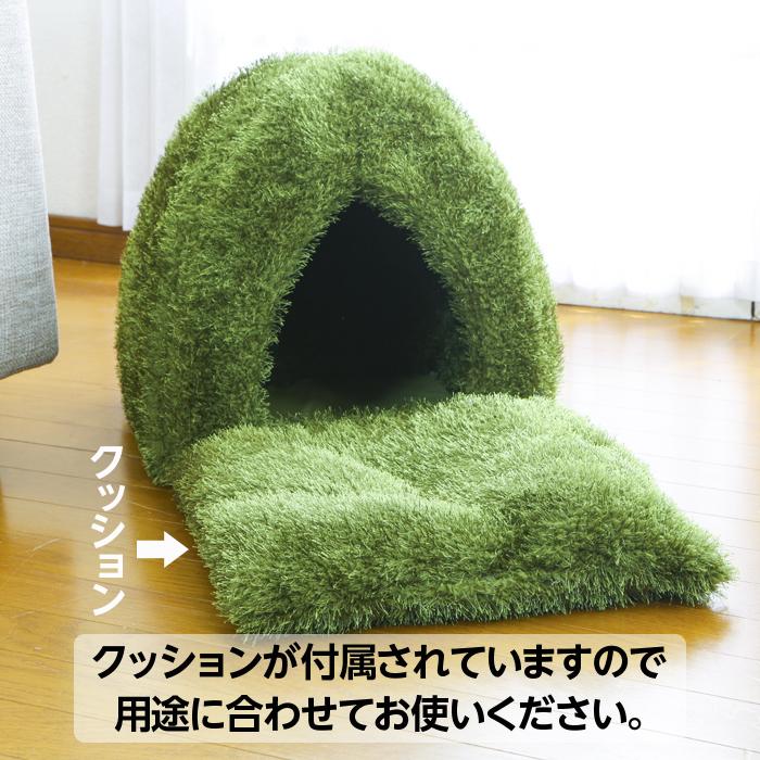 屋内用 ペットハウス おしゃれ 40×40×36cm 犬 猫 ベッド クッション