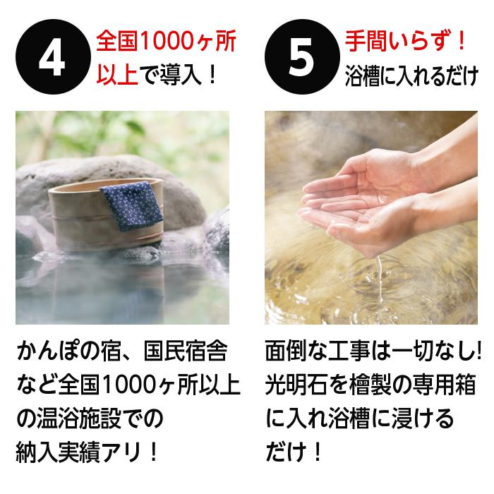 天然温泉鉱石 光明石 医薬部外品 家庭用 バスルーム バス用品 入浴剤