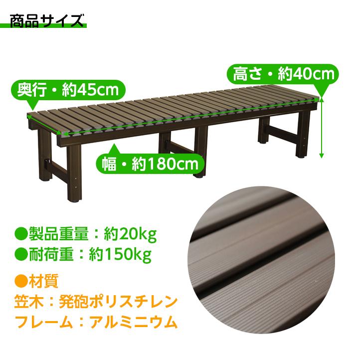 天板樹脂製アルミぬれ縁 ANER-1845B 天板樹脂アルミぬれ縁 ANER-