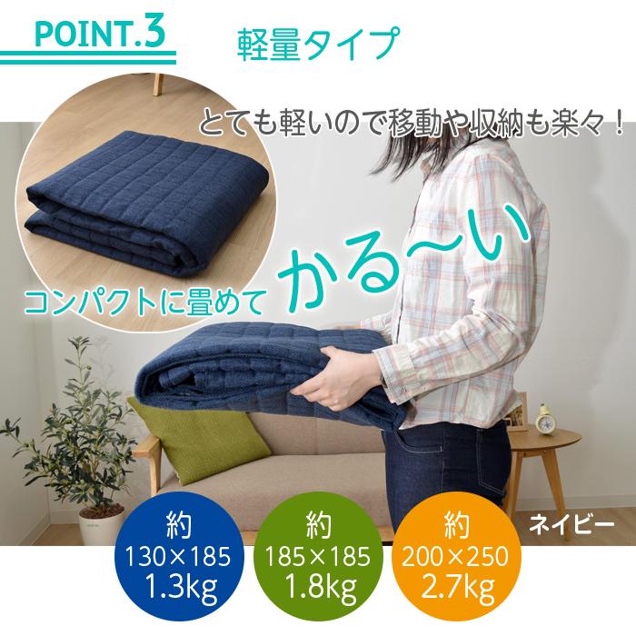 イケヒコ 洗える キルトラグ キルト ラグ 185×185 2畳 オールシーズン