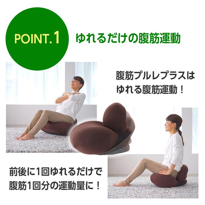 MIZUNO（ミズノ） エクササイズ座椅子 腹筋プルレプラス ブラウン