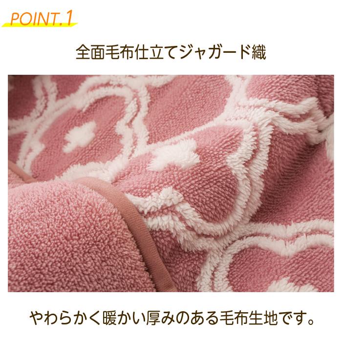 こたつ布団 掛敷セット 正方形 190×190 ジャガード織 毛布