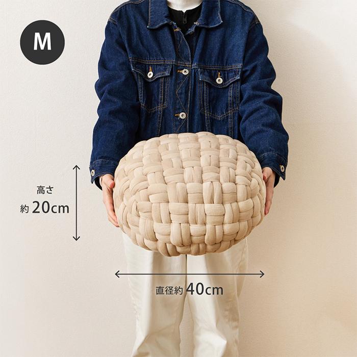 クッション スツール ベルベット プフ 約40cm Mサイズ オットマン 丸