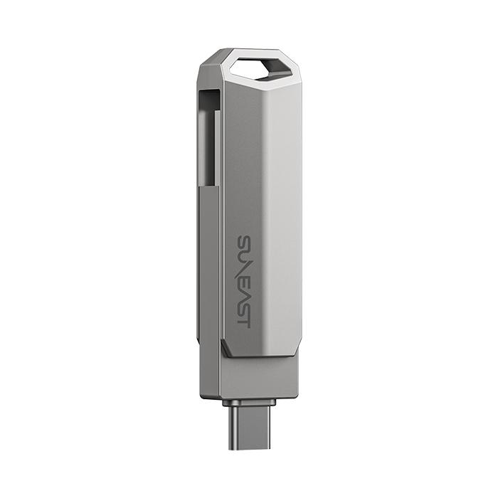 外付けSSD SUNEAST サンイースト 512GB 外付け ポータブル スティック型 SSD Revolve R5 USB3.2（Gen 2）USB Type C/USB-A両対応の画像