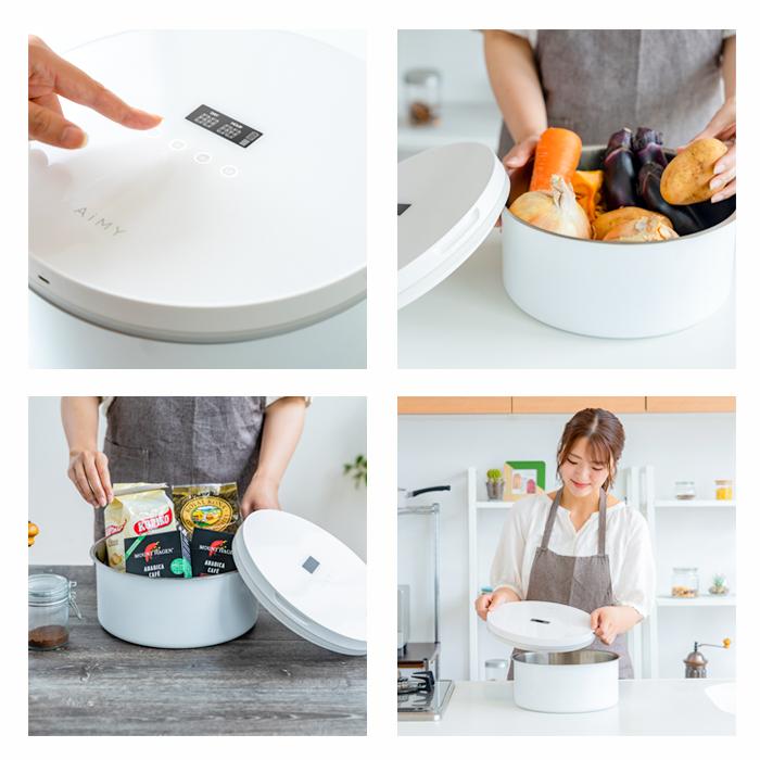 真空保存容器 5L ステンレス 電動 フレッシュセーバー 自動真空 鮮度