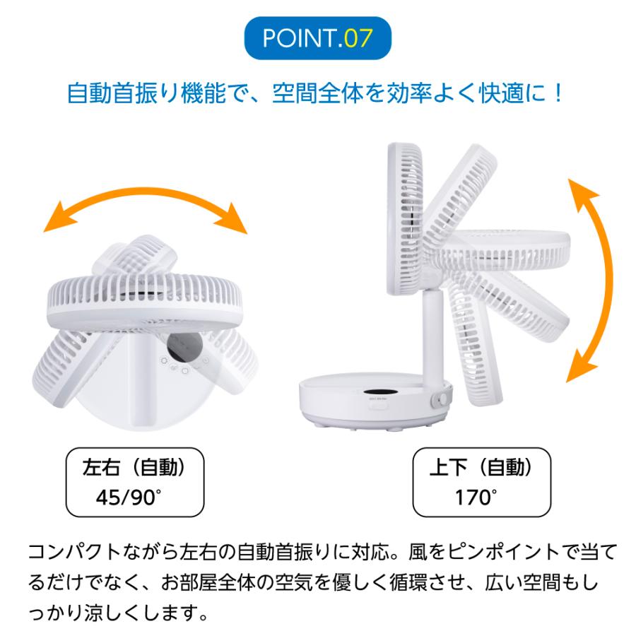 【新品・送料込み】duux コードレスファン　自然風、首振り、タイマー　ホワイト duux 折りたたみ扇風機 デュクス Origa オリガ リビングファン