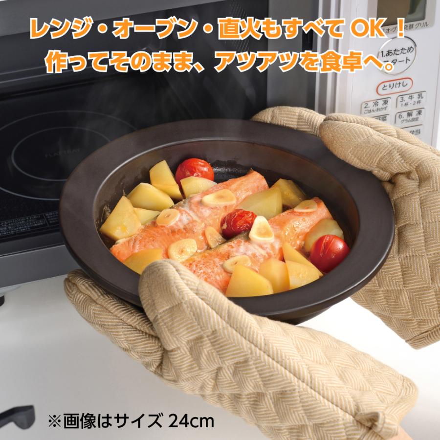 Thanks！　ウエーブ（中）２個セット電子レンジ調理器具 和平フレイズ レンジ調理器 レンジで発熱する皿 20cm 電子レンジ 時短