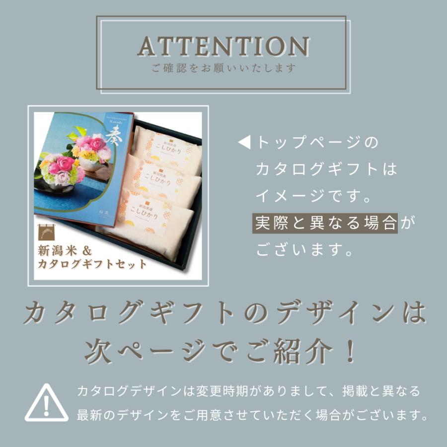 父の日 お中元 内祝い お米 新潟県産 こしひかり ＆ カタログギフト セット 奏 白波 10900円コース 米 お返し 香典返し 結婚内祝い 出産祝い お祝い 出産内祝_2