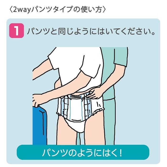 リフレ 大人用紙おむつ パンツ テープ MLサイズ 14枚入 6回吸収