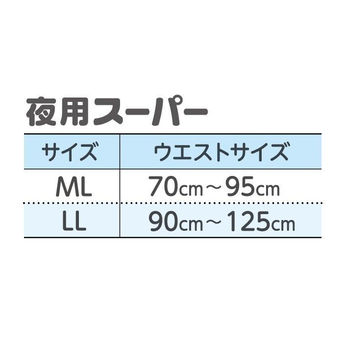 大人用紙おむつ リフレ はくパンツ 夜用スーパー MLサイズ 20枚入 6回吸収 夜用 介護用 紙パンツ リハビリパンツ 尿漏れパンツ 男性 女性 メーカー直販｜magokoro-s｜09