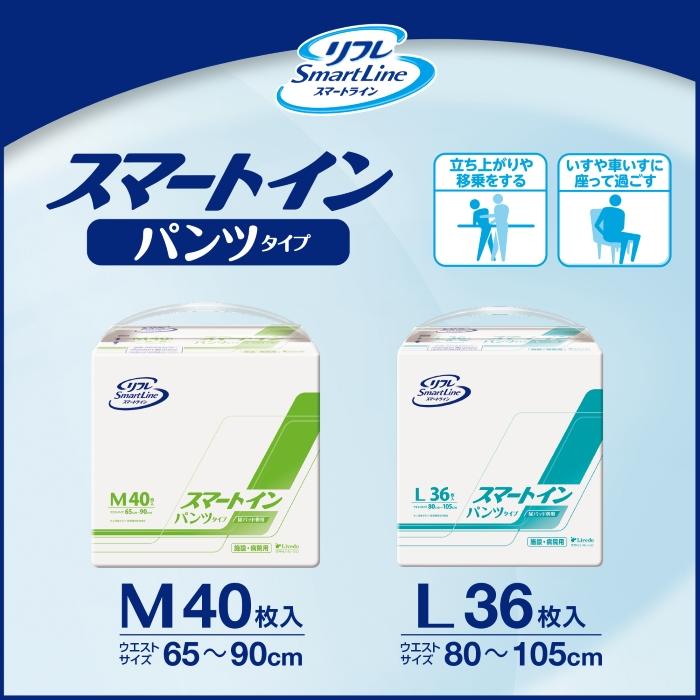 リフレ はくパンツ 大人用紙おむつ パンツ Lサイズ 36枚入 2回吸収