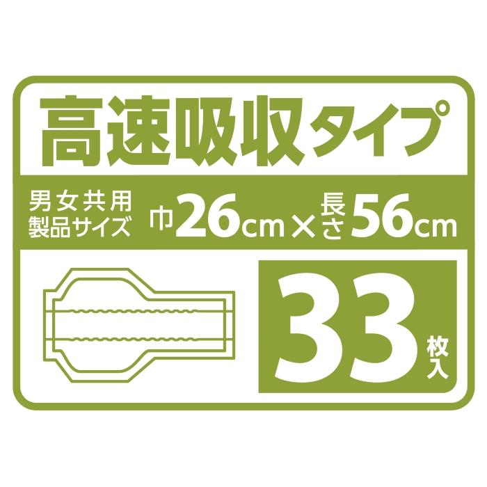 リフレ スピードキャッチパッドライト 33枚入 6回吸収 透湿 弱酸性 尿