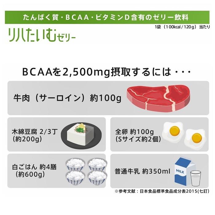 栄養補助食品 森永乳業 クリニコ リハたいむゼリー いろいろセット ケース販売(120ｇ×6袋入）×全４種 リハタイム 24本入  たんぱく質 BCAA 飲むゼリー｜magokoro-s｜06