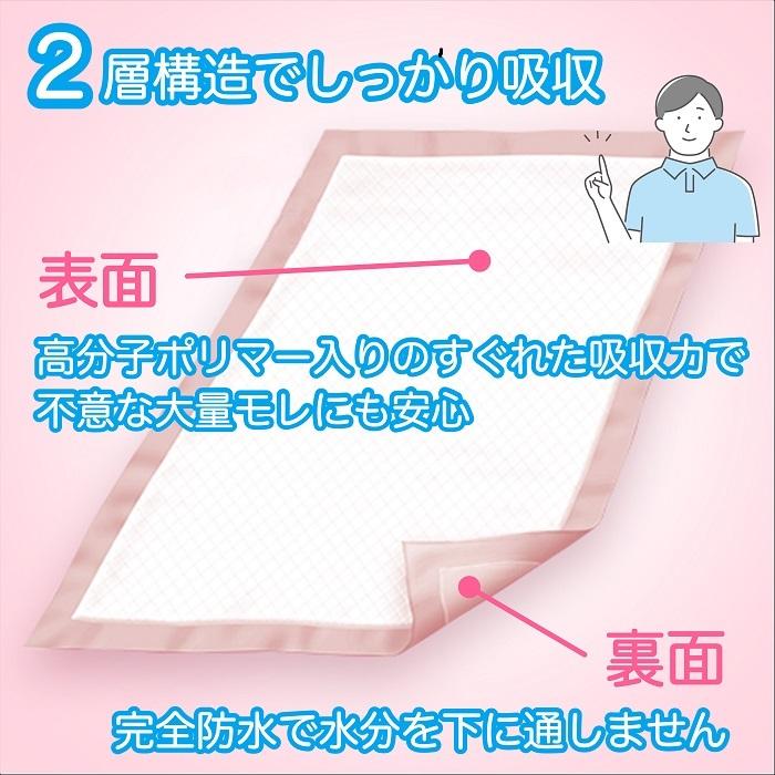 リフレ 防水シート 200枚入 ( コンパクトサイズ / 大容量 / 使い捨て ) おむつ替え 吸水マット 食事 ( ペット / 介護 / 子供 ) 漏れ防止シート 介護用品|magokoro-s|05