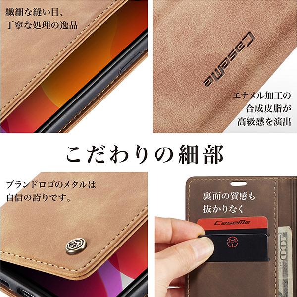 iPhone12 手帳型 ケース レザー mini Pro カラフル オシャレ｜magokoro-store-v｜06