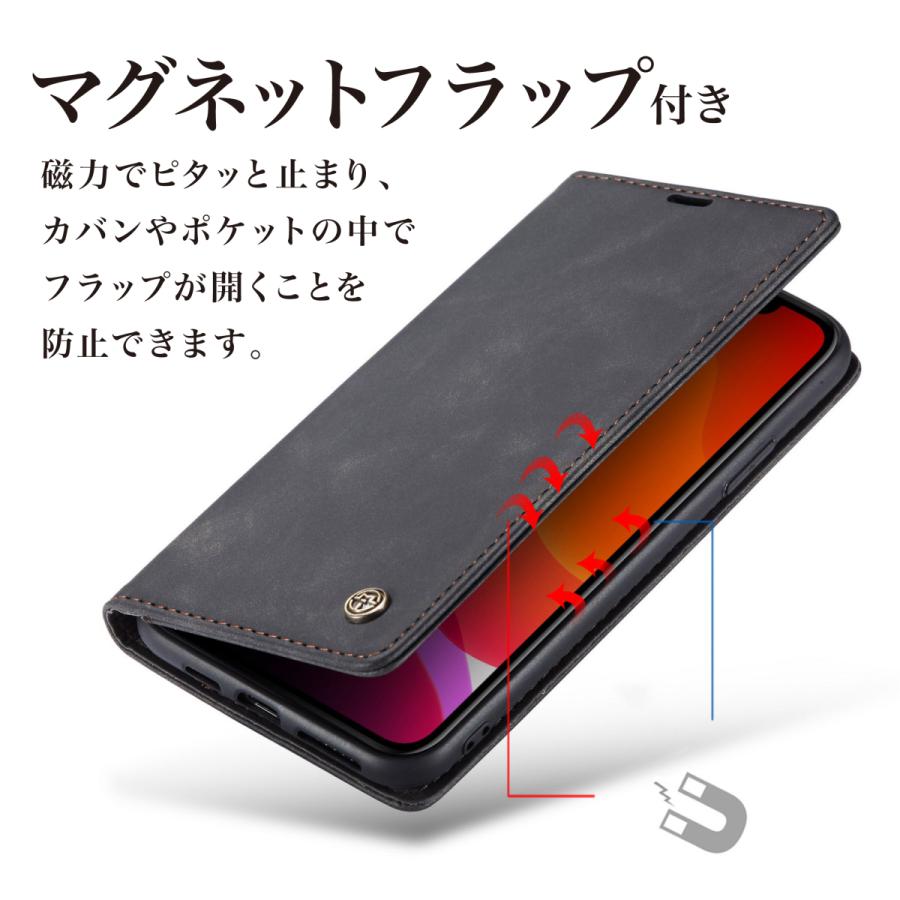 iPhone11 ProMax ケース 手帳型 レザー mini Pro カラフル オシャレ｜magokoro-store-v｜05