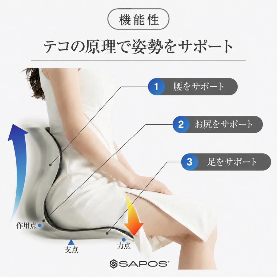 姿勢矯正 椅子 骨盤矯正 姿勢サポート チェア 姿勢 矯正 SAPOS サポス