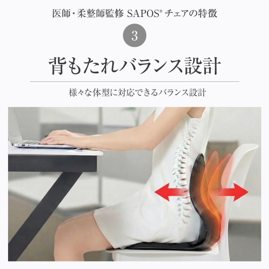 姿勢矯正 椅子 骨盤矯正 姿勢サポート チェア 姿勢 矯正 SAPOS サポス