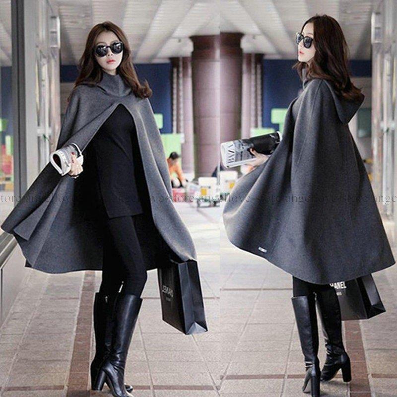 格安 通販 公式 人気 人気の定番 ポンチョ マントコート ケープコート レディース ラシャコート ロング丈 マント 秋冬コート ファッションマント 通勤 風避け タートルネック ケース販売 Www Superavila Com