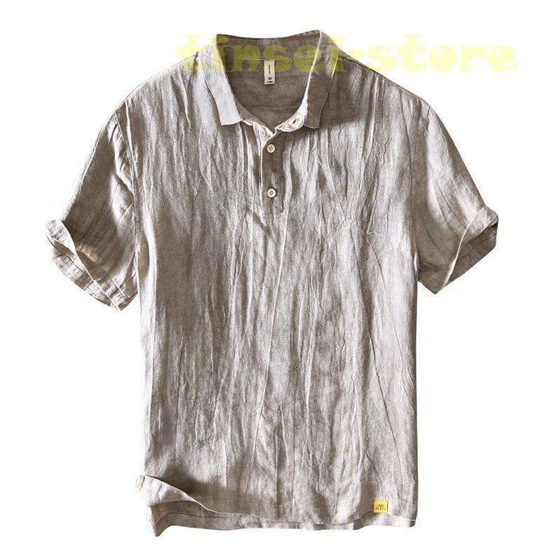 メーカー再生品 リネンシャツ 夏 吸汗 軽い 無地 チャイナ服 涼しい 薄手 トップス インナー カジュアルtシャツ 麻tシャツ Tシャツ 半袖 メンズ リネンtシャツ 麻 無地 カジュアル 半袖シャツ メンズ シャツ カジュアルシャツ Dagl Tg