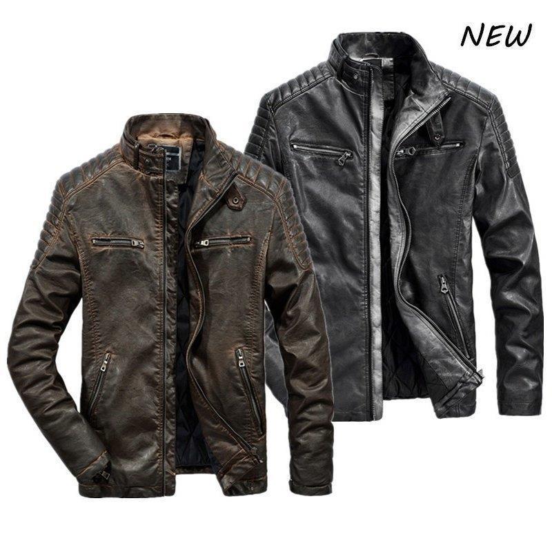 驚きの値段で レザージャケットメンズ 革ジャケ レザーコート ジャケット 冬 レザージャケットメンズ 冬 18新作 男 合成皮革 フェイクレザー バイクジャケット Pu 大きいサイズ ダメージ加工 革ジャケット レザーコート ジャケット ジャケット Thaizone Rs
