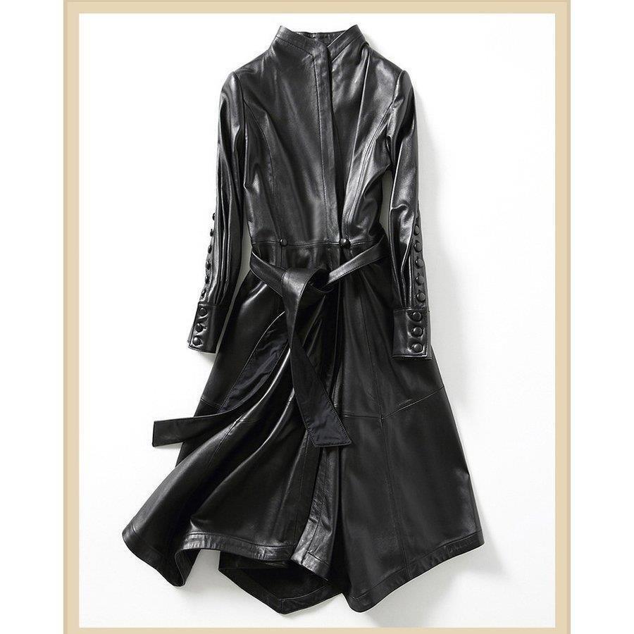 全商品オープニング価格特別価格 新品 羊革 本革 レザージャケット レディース レザーコート ロングコートコート トレンチコート スプリングコート ライダース 防風 公式店舗 Www Thedailyspud Com