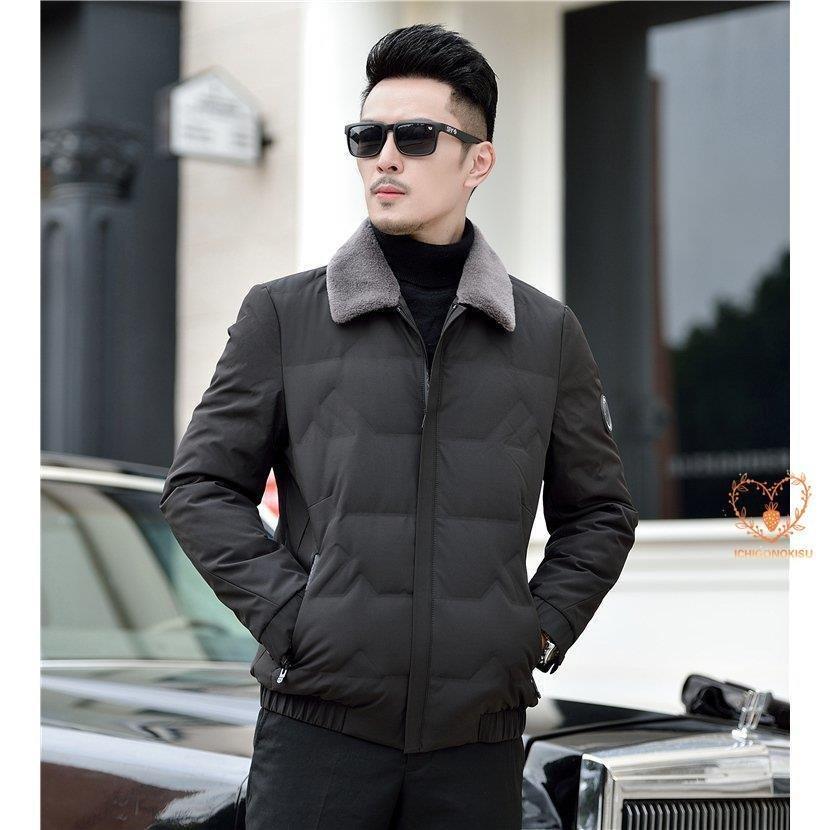 華麗 ダウンコート 秋服 冬服 防寒 ロングコート アウター メンズ ダウンジャケット 50代 40代 防寒 あったか アウター メンズ ダウンジャケット ビジネス メンズファッション お兄系 ブルー 黒 コート アウター